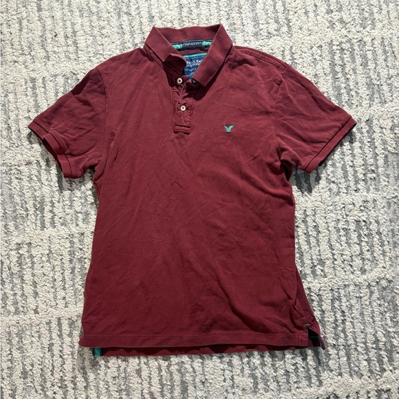 American Eagle Outfitters Other - American Eagle outfitters vintage Y2K maroon short sleeve polo shirt size L